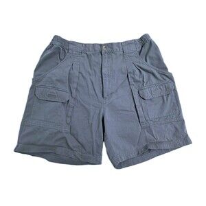 White Sierra Cargo Shorts Mens 36 Safari Utility Pockets Work Trail Gray